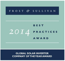 2014 Global Company of the Year Award in the PV inverter category